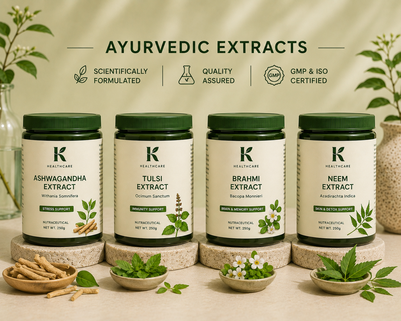 Ayurvedic extracts range