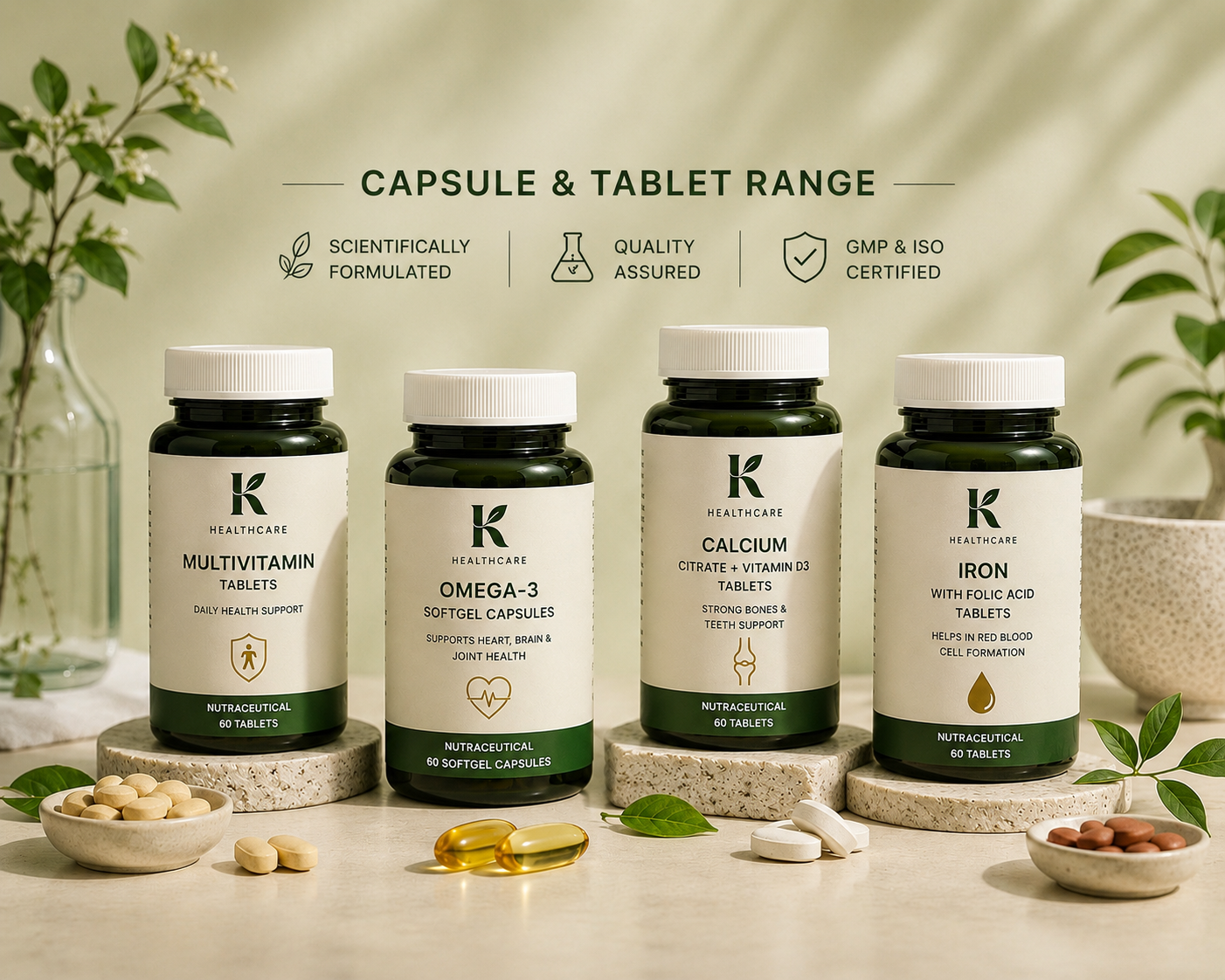 Capsules and tablets range